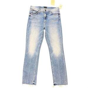 MOTHER Mid Rise Dazzler Ankle Fray Jeans We The Animals Blue Size 31 NWT